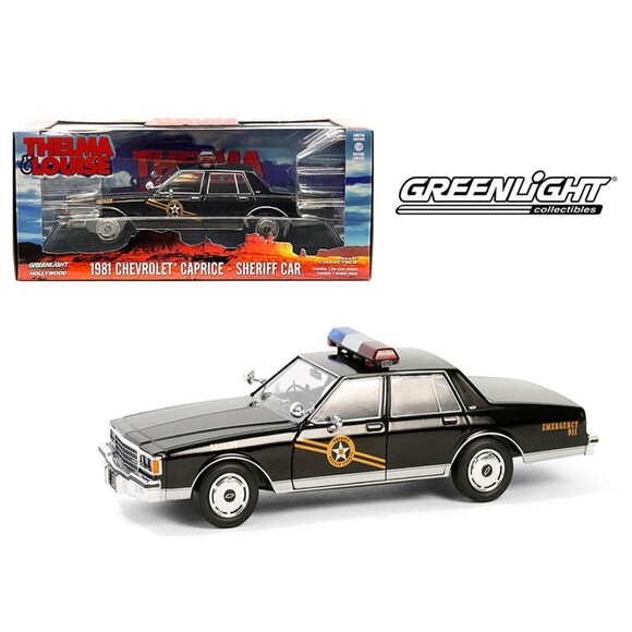 1981 Chevrolet Caprice Thelma & Louise Sheriff Greenlight GREEN MACHINE 1/24 - Picture 1 of 8